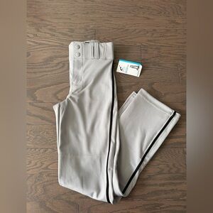 Champro Youth kids Medium Gray and Black Baseball Pants NWT
